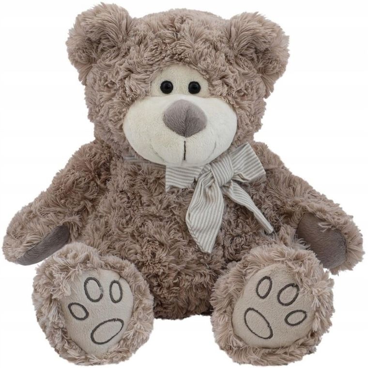 Beppe, miś, maskotka z kokardą, 27 cm