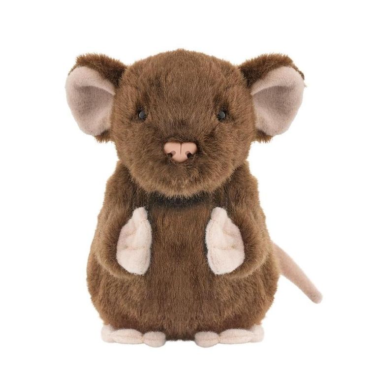 Beppe, Mysz, maskotka, brązowa, 13 cm
