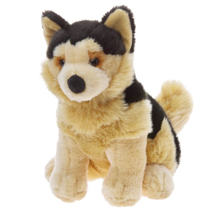 Beppe, Pies owczarek niemiecki, siedzący, maskotka, 20 cm