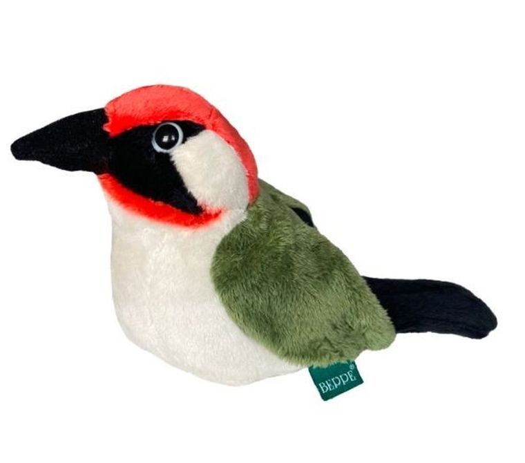 Beppe, Ptak dzięcioł zielony, maskotka, 13 cm