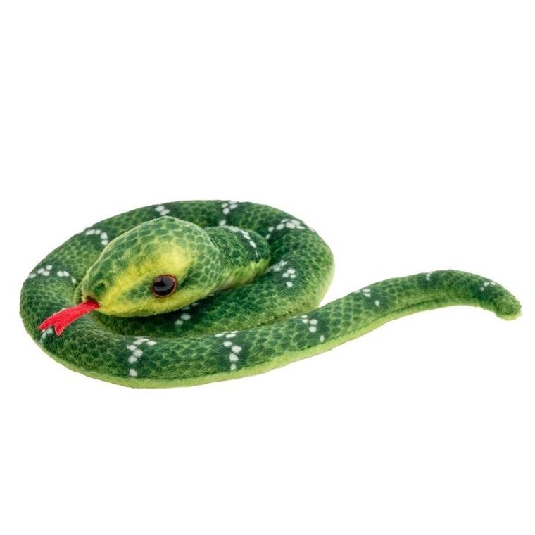 Beppe, Wąż zwinięty, maskotka, ciemnozielony, 50 cm