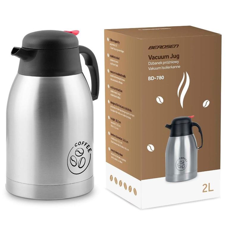 Berdsen, dzbanek próżniowy do kawy, 2l, BD-780
