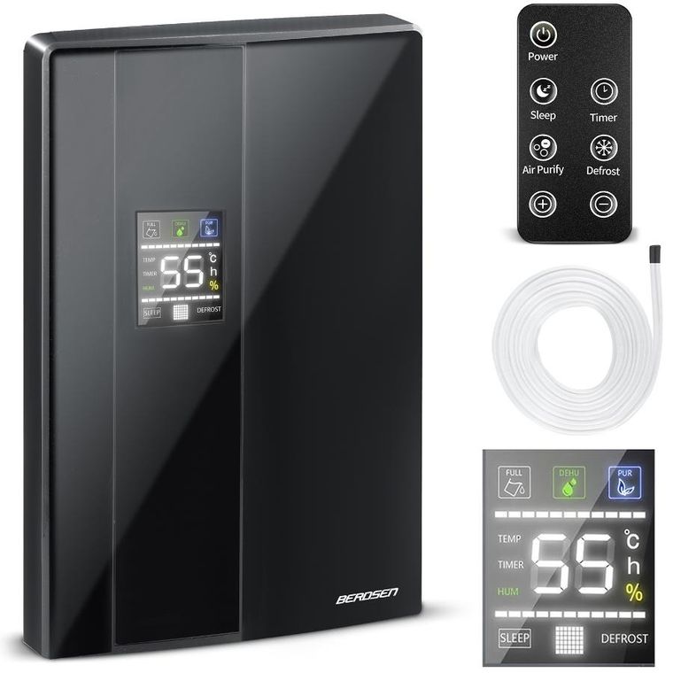 Berdsen, osuszacz powietrza, pochłaniacz wilgoci, BR-20D czarny