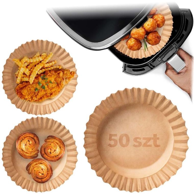 Berdsen, papier do pieczenia w frytkownicy, 20 cm, 50 szt.