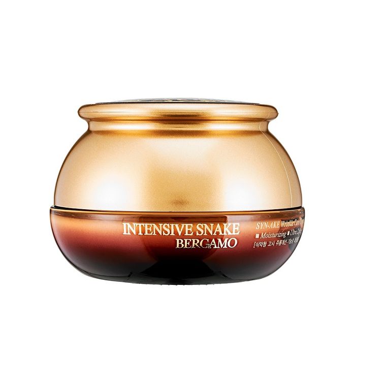 Bergamo, Intensive Snake SYN-AKE Wrinkle Care Cream, przeciwzmarszczkowy krem do twarzy z ekstraktem z jadu węża, 50 ml
