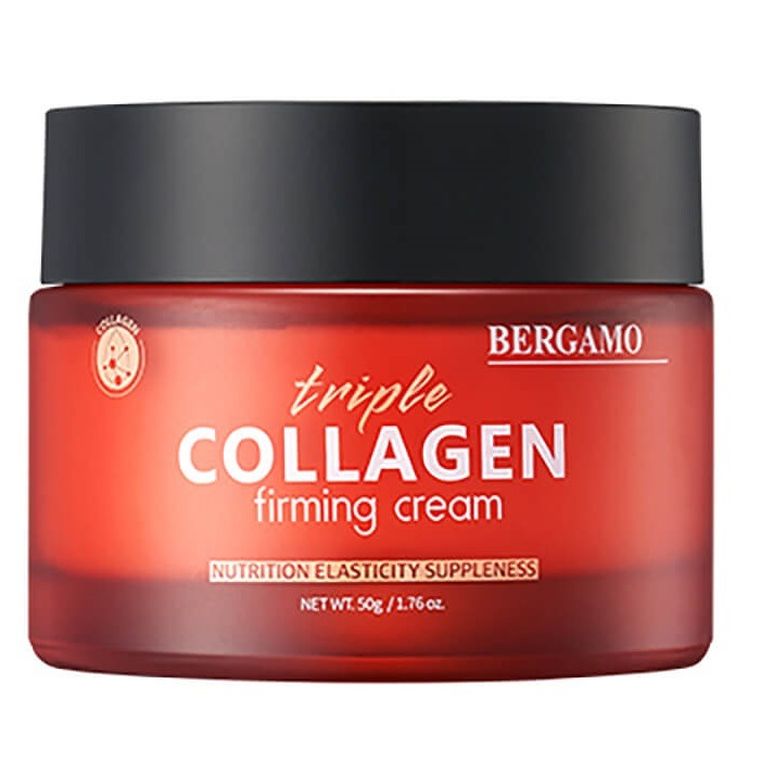 Bergamo, Triple Collagen Firming Cream, ujędrniający krem do twarzy, 50g
