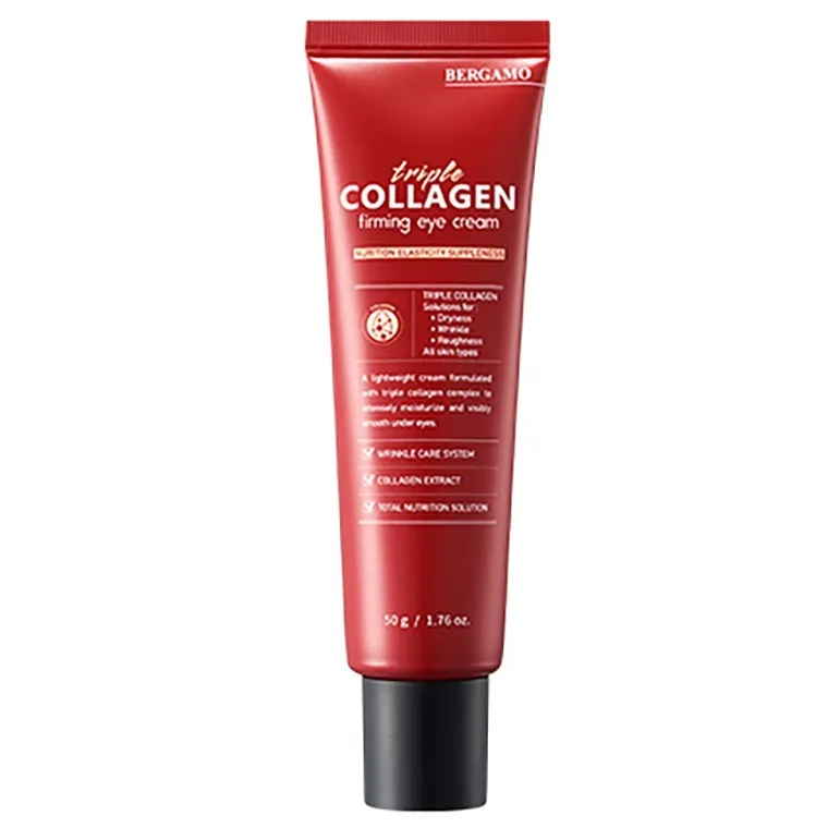 Bergamo, Triple Collagen Firming Eye Cream, przeciwzmarszczkowy krem pod oczy, 50g