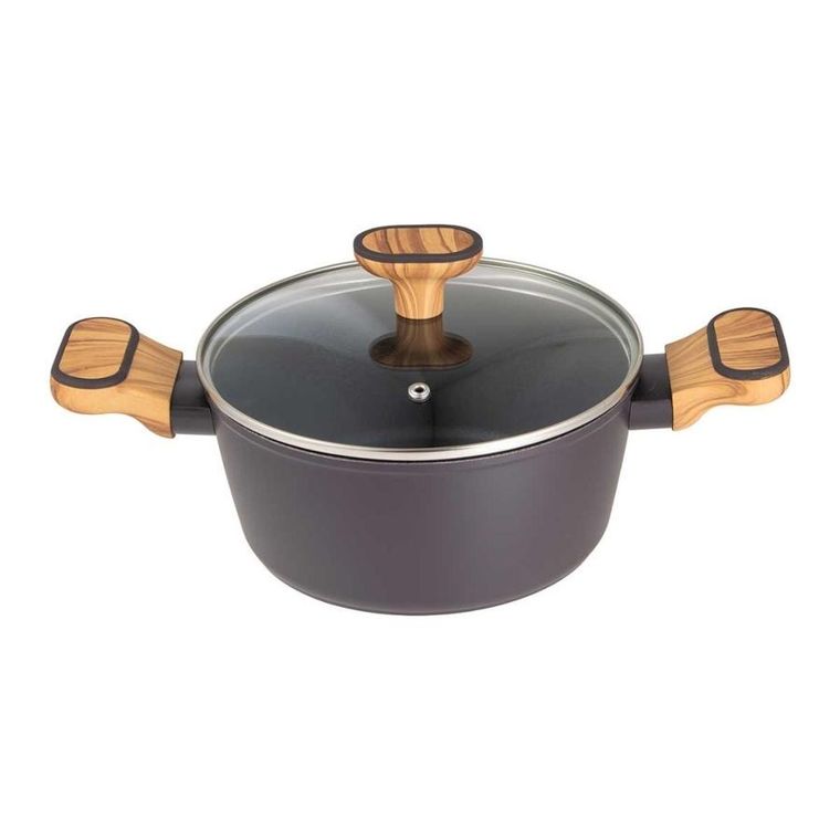 Bergner, Charcoal, garnek multiclad z pokrywą, 20 cm