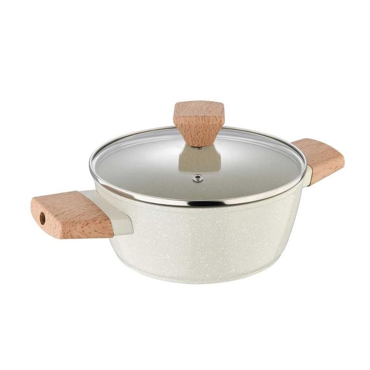 Bergner, Naturally, garnek marmurkowy z pokrywą, 20 cm