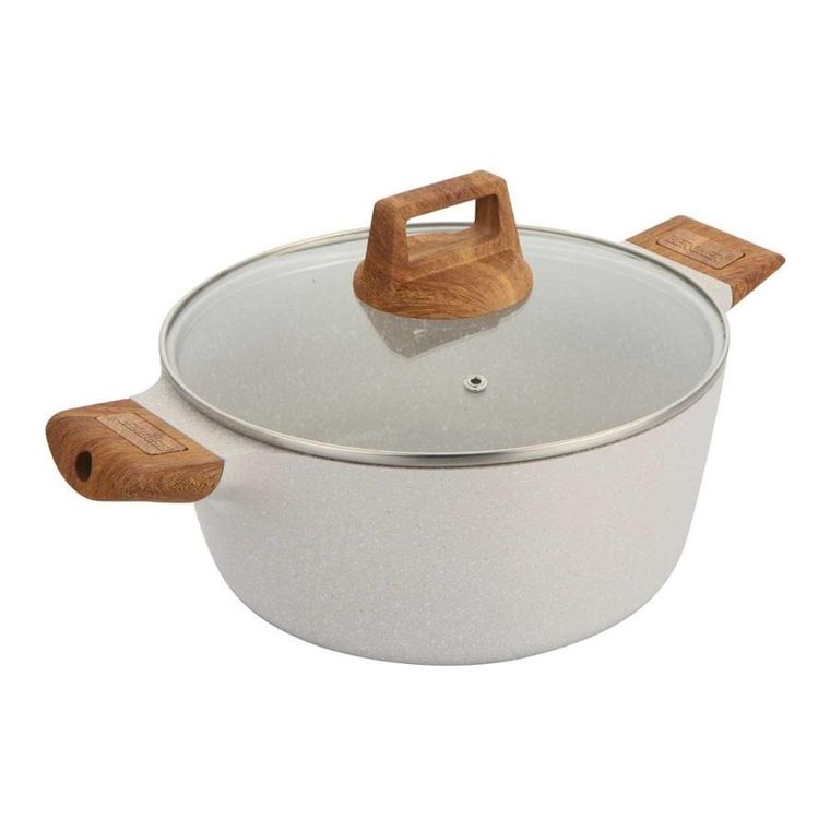 Bergner, Naturally, garnek marmurkowy z pokrywą, 28 cm