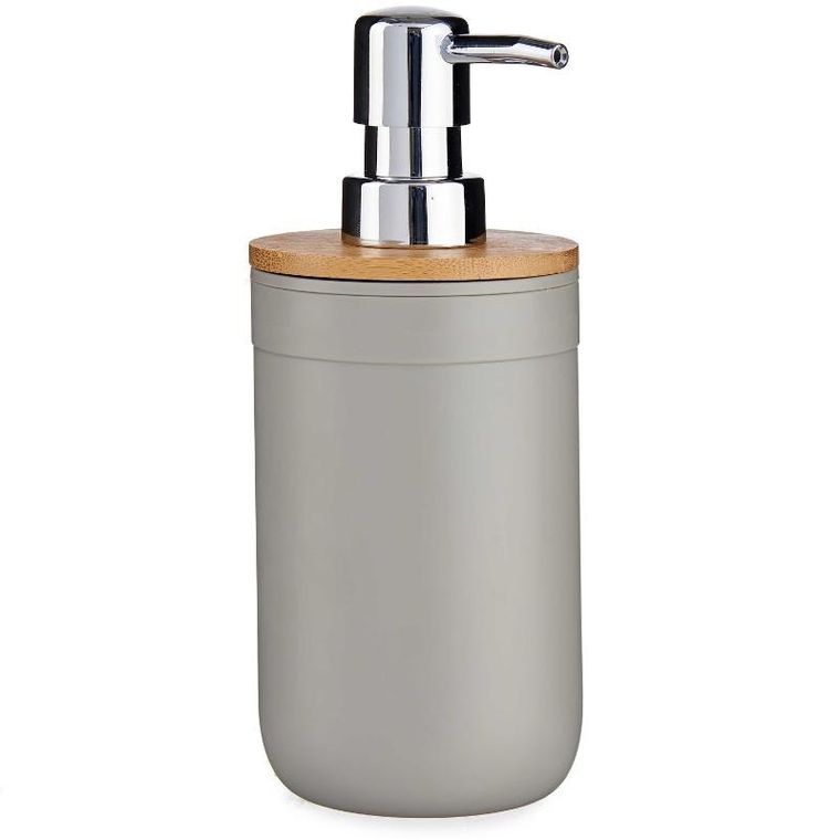 Berilo, Clean, dozownik na mydło z bambusową pokrywą, 350 ml