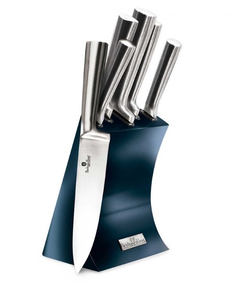 Berlinger Haus, Aquamarine, zestaw noży w stojaku