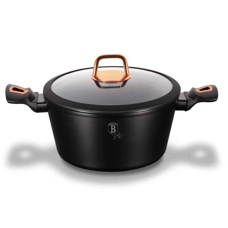 Berlinger Haus, Black Rose, garnek granitowy, 4.1l