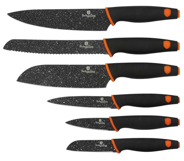 Berlinger Haus, Granit Diamond, zestaw 6 noży kuchennych