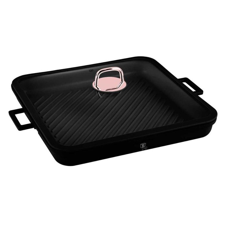 Berlinger Haus, patelnia tytanowa z pokrywą, black rose, 34-34 cm