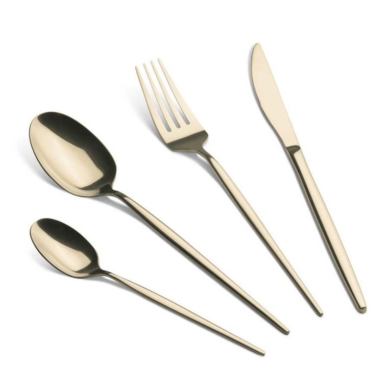 Berlinger Haus, sztućce, połysk champagne, 24 elementy