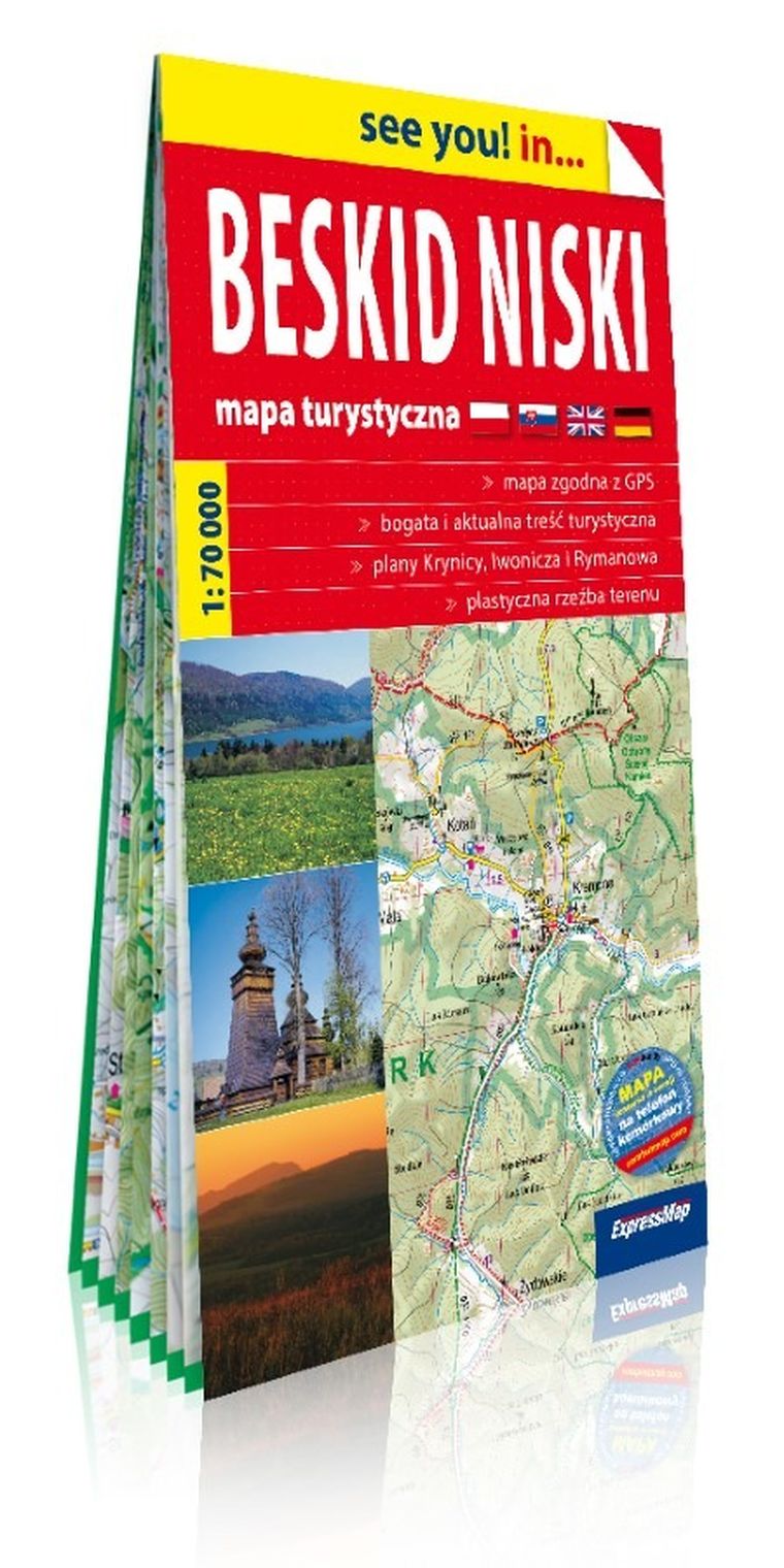 Beskid Niski. Mapa turystyczna 1:70 000