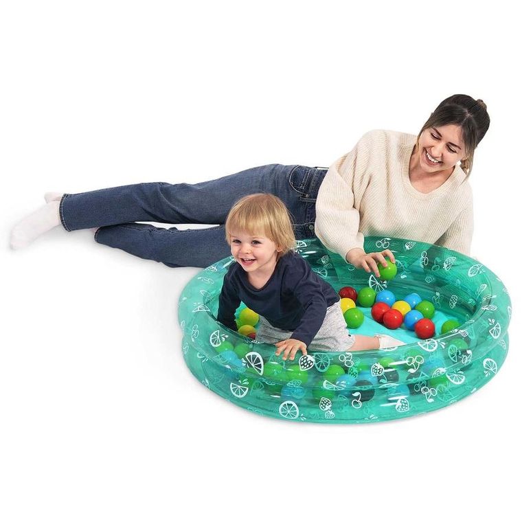 Bestway, basen dmuchany z piłeczkami, okrągły, owoce, 20-91 cm
