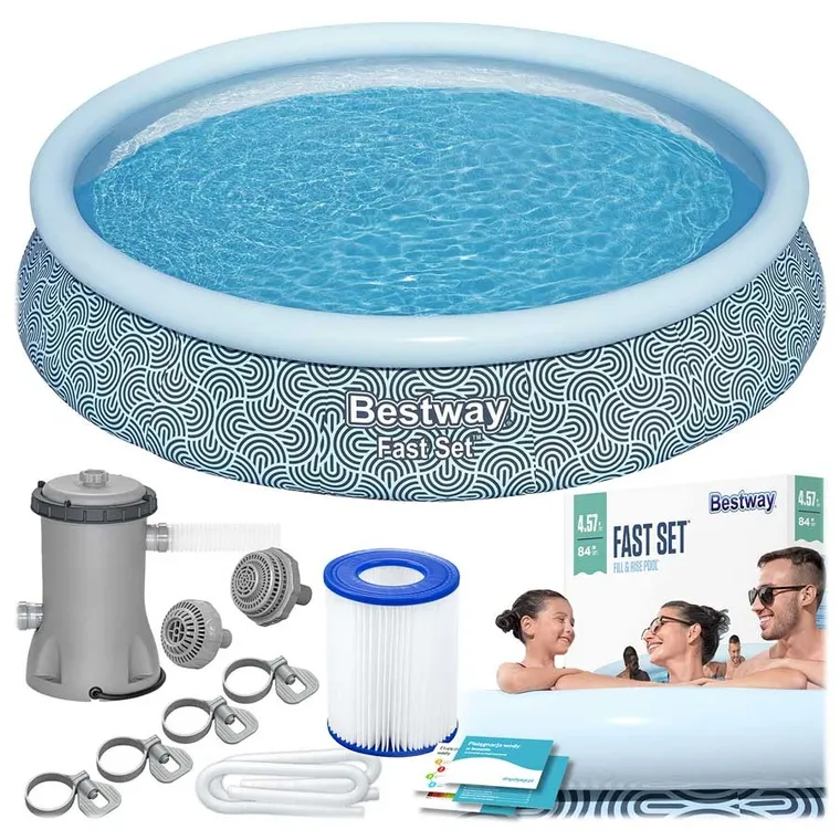 Bestway, basen ogrodowy, rozporowy, 9w1, 457-84 cm