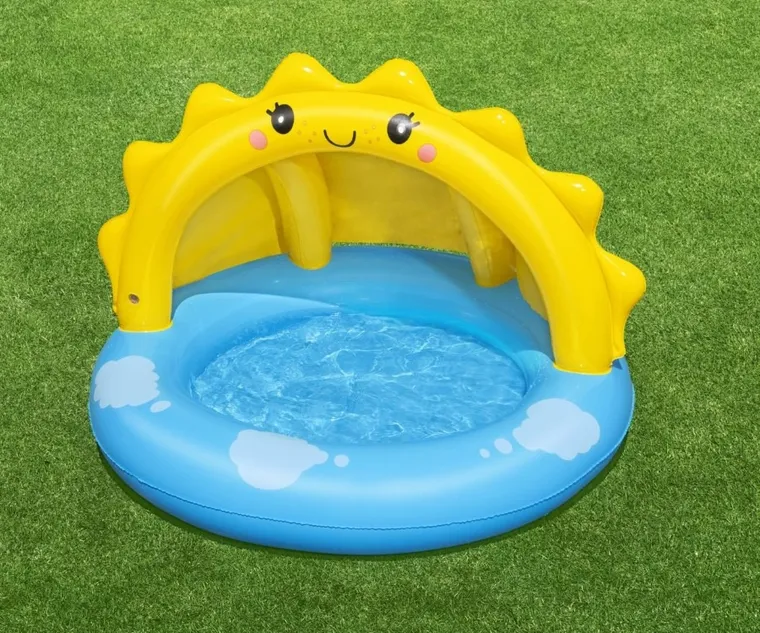Bestway, basenik dmuchany z daszkiem i pompowanym dnem, słoneczko, 1,01-97-0,71m