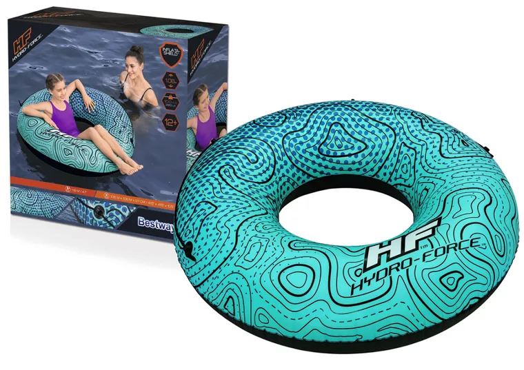 Bestway, dmuchane koło do pływania, niebieskie, 106 cm