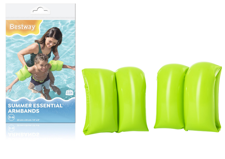 Bestway, dmuchane rękawki, zielone, 20 cm