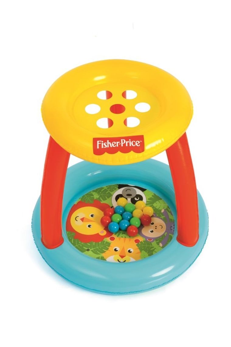 Bestway, Fisher-Price, basenik z daszkiem, 89-89-84 cm