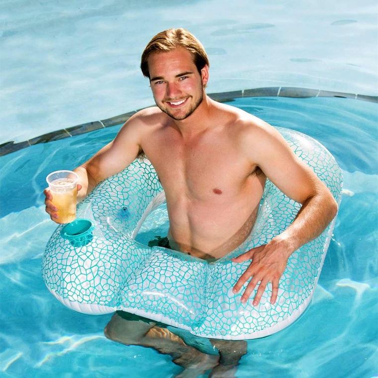 Bestway, fotel dmuchany do pływania, niebieski