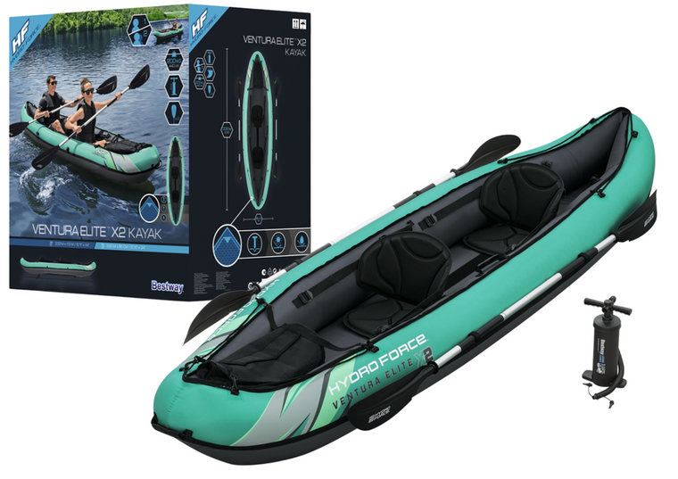 Bestway, kajak dmuchany, dwuosobowy, 330-86 cm