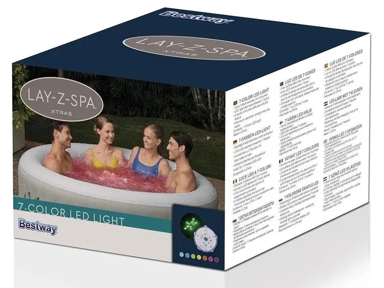 Bestway, lampka LED do jacuzzi, 7 kolorów