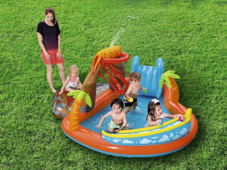 Bestway, Lava Lagoon, dmuchany plac zabaw, 265-265-104 cm