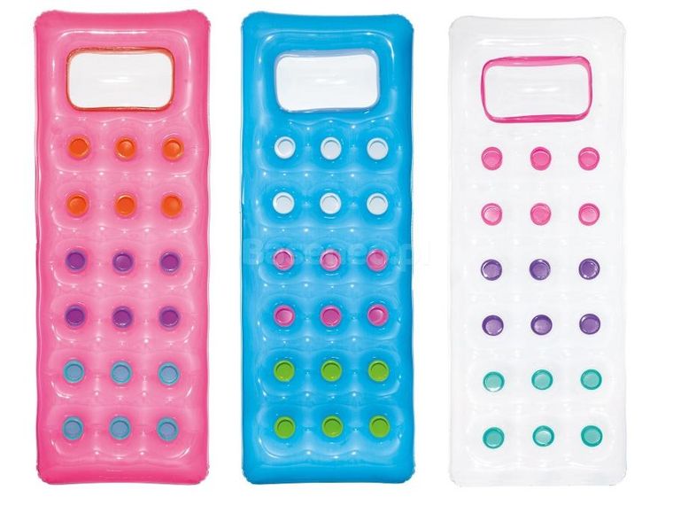 Bestway, materac plażowy z okienkiem, przeźroczysty, 188-71 cm