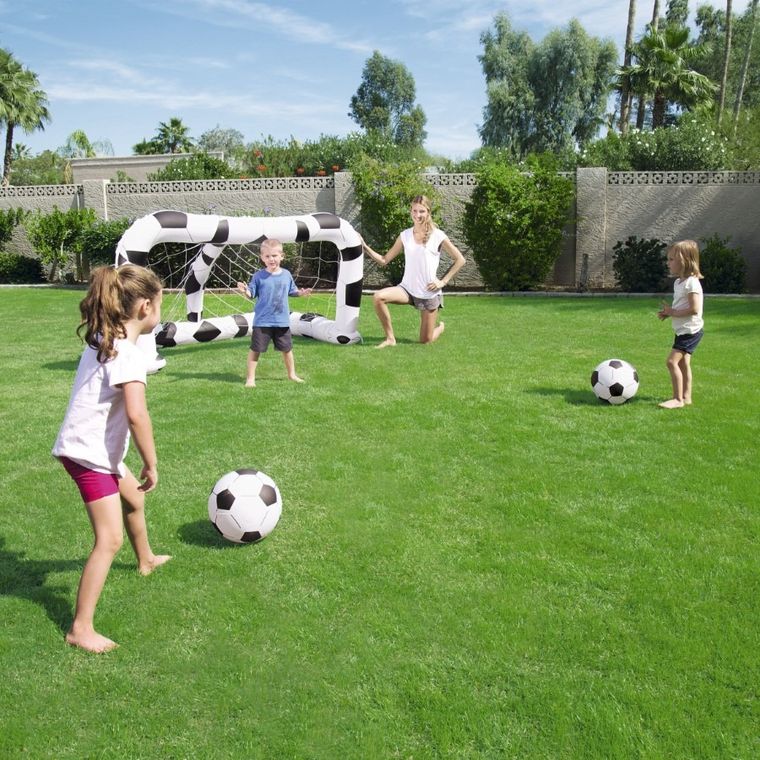 Bestway, nadmuchiwana bramka z piłkami, 213-122-137 cm