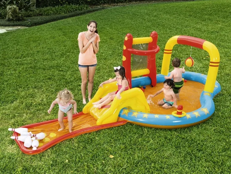 Bestway, Nocny obóz, dmuchany plac zabaw, 435-213-117 cm