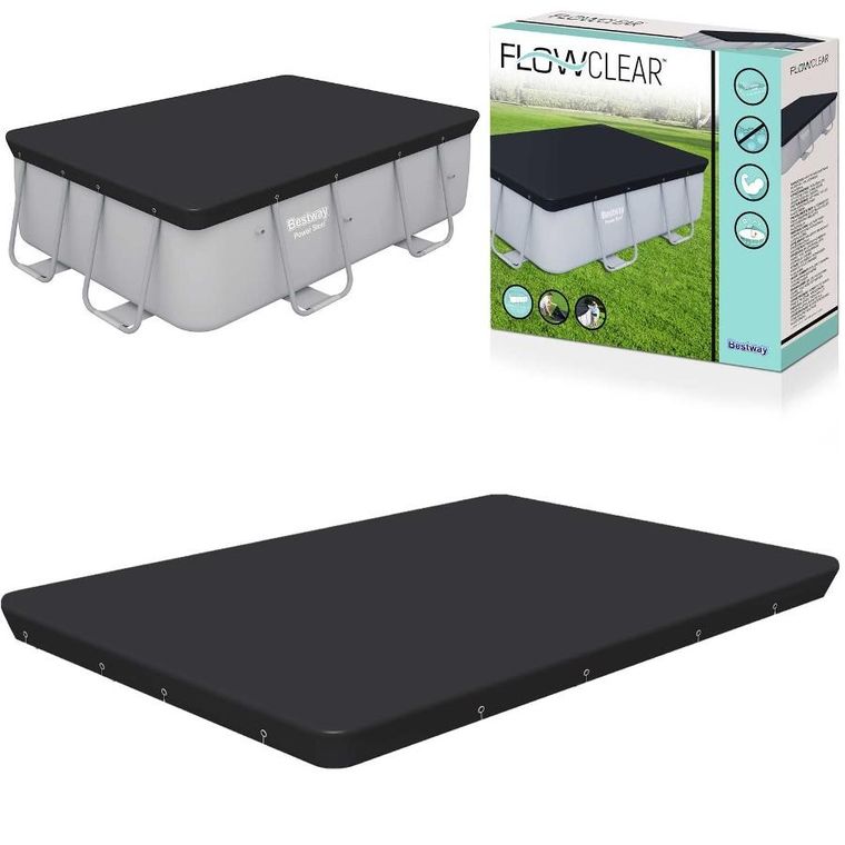 Bestway, pokrywa prostokątna do basenu, 282-196 cm