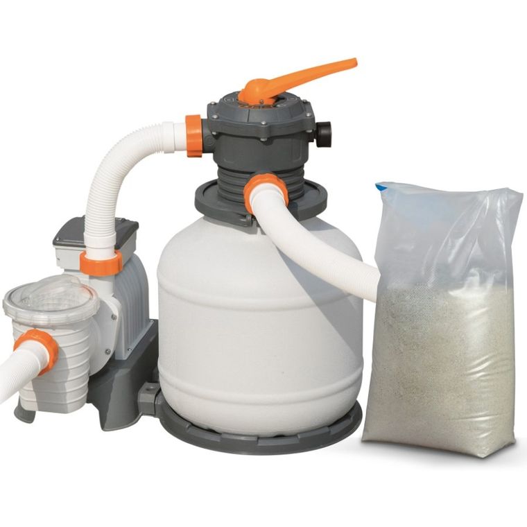 Bestway, pompa piaskowa, 6056 l/h + piasek, 25 kg, 58497