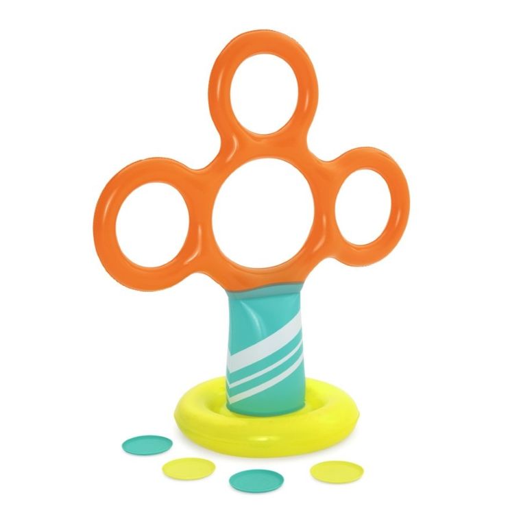 Bestway, stojak z obręczami, frisbee