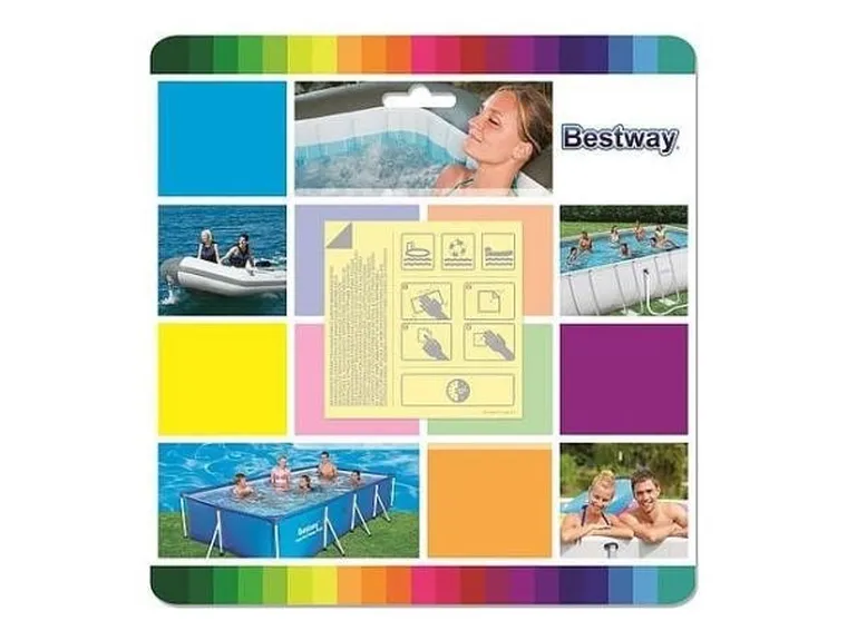 Bestway, zestaw naprawczy łatki samoprzylepne, wodoodporne, 6,5 cm
