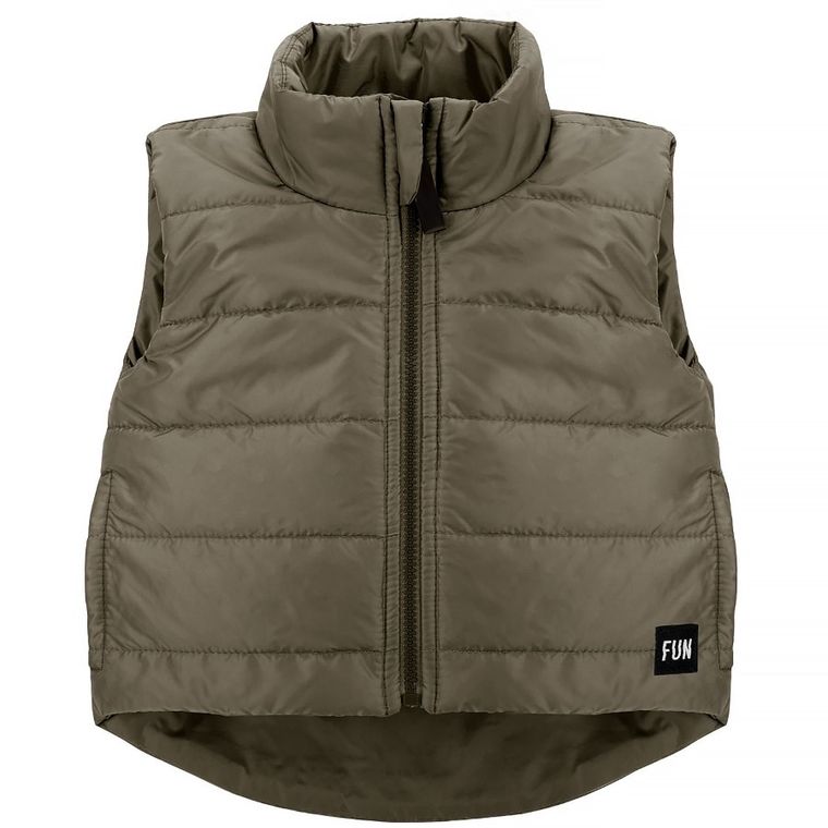 Bezrękawnik chłopięcy, khaki, Fun, Pinokio