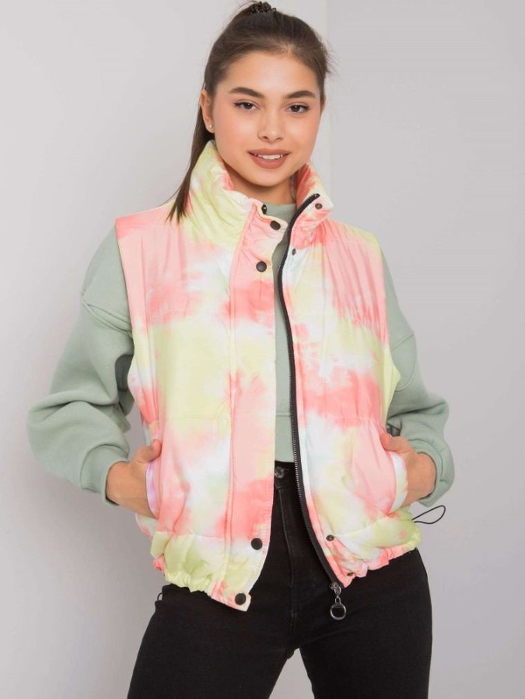 Bezrękawnik damski, żółty, Italy Moda