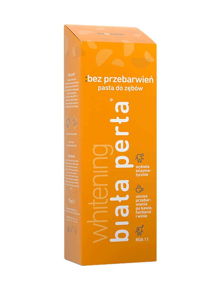 Biała Perła, pasta do zębów dla pijących kawę i herbatę, 75 ml