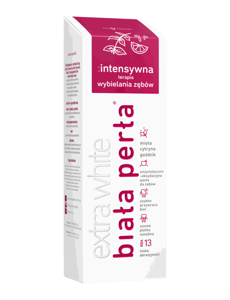 Biała Perła, pasta do zębów, intensywna terapia, 75 ml
