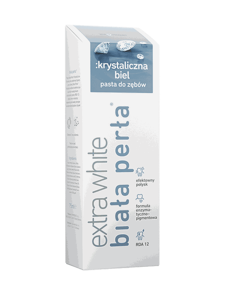 Biała Perła, pasta do zębów, krystaliczna biel, 75 ml