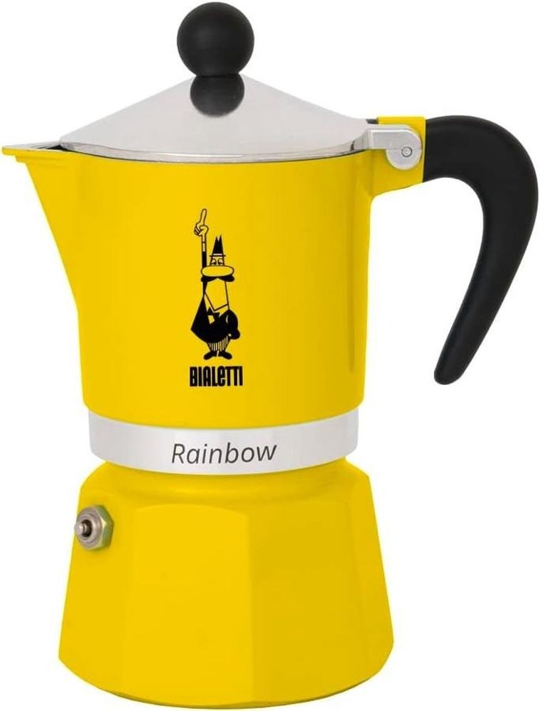 Bialetti, kawiarka, Rainbow, żółta