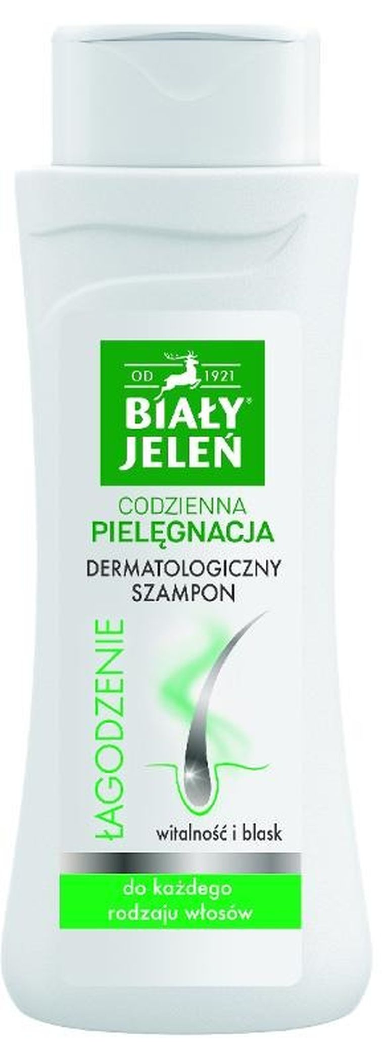 Biały Jeleń, codzienna pielęgnacja łagodzenie, szampon do włosów dermatologiczny, każdy rodzaj włosów, 300 ml