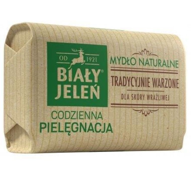 Biały Jeleń, Codzienna Pielęgnacja, mydło naturalne, tradycyjnie warzone, w kostce, 100 g