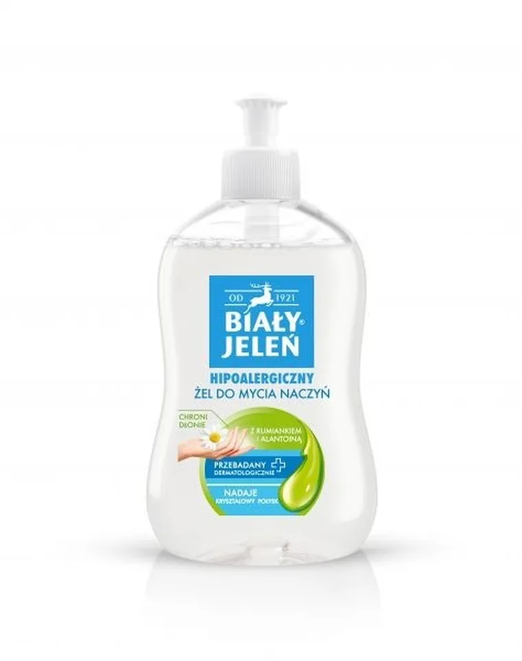 Biały Jeleń, żel do mycia naczyń z rumiankiem i alantoiną, 500 ml