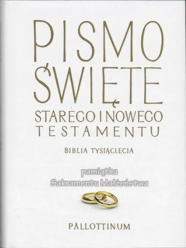 Biblia Tysiąclecia. Pamiątka Sakramentu Małżeństwa