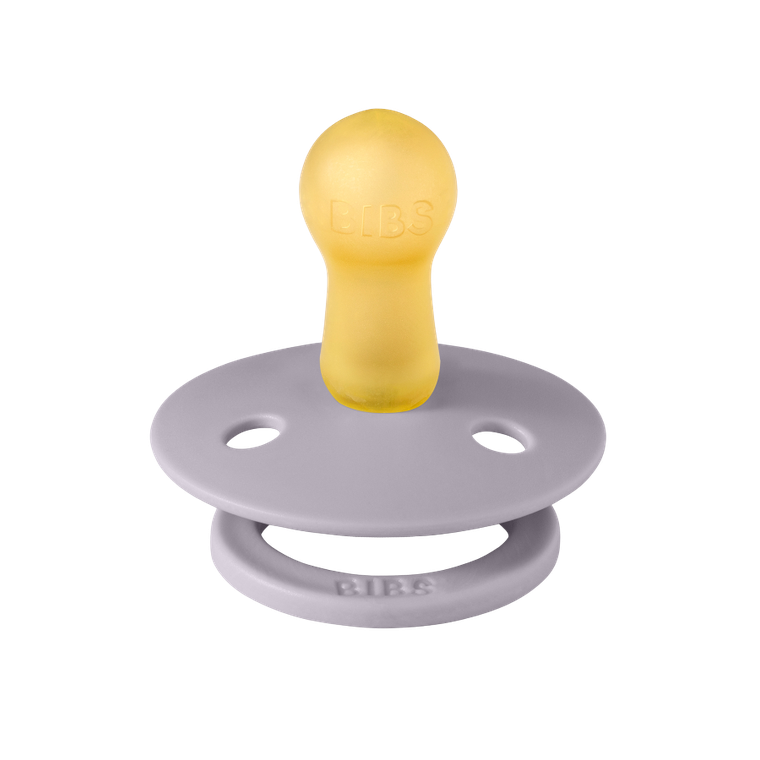 Bibs, Colour, smoczek uspokajający, kauczuk hevea, Fossil Grey, 6-18 m