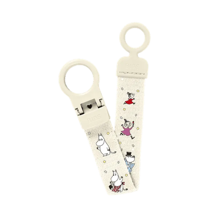 Bibs, Muminki, klips na smoczek, Ivory